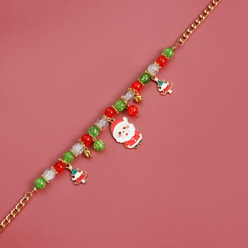New Christmas Necklace Santa Claus Snowman Pendant Gift Unisex Festive Alloy Choker Holiday Party Jewelry Accessory