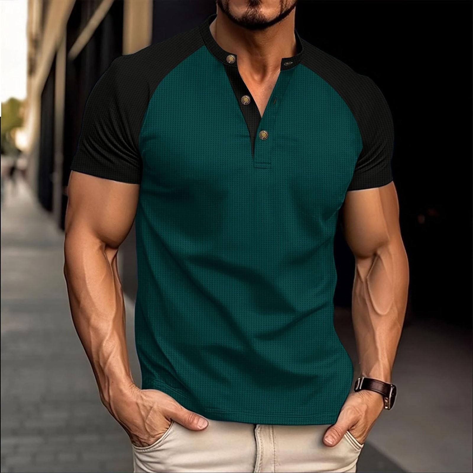 Summer Men s Round-neck Cropped Short-sleeved Casual T-shirt L