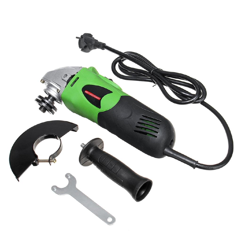 115-125mm  Adjustable Electric Angle Grinder Grinding Machine 980W Metal Cutting Tool 11000RPM Anti-Slip Powerful Protect New