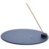 MagoroLabo Incense Holder, Stylish, Spill-Proof, Horizontal, Metal, Black, Round, TETUTO ML-206, Made by Japanese Iron Artisans