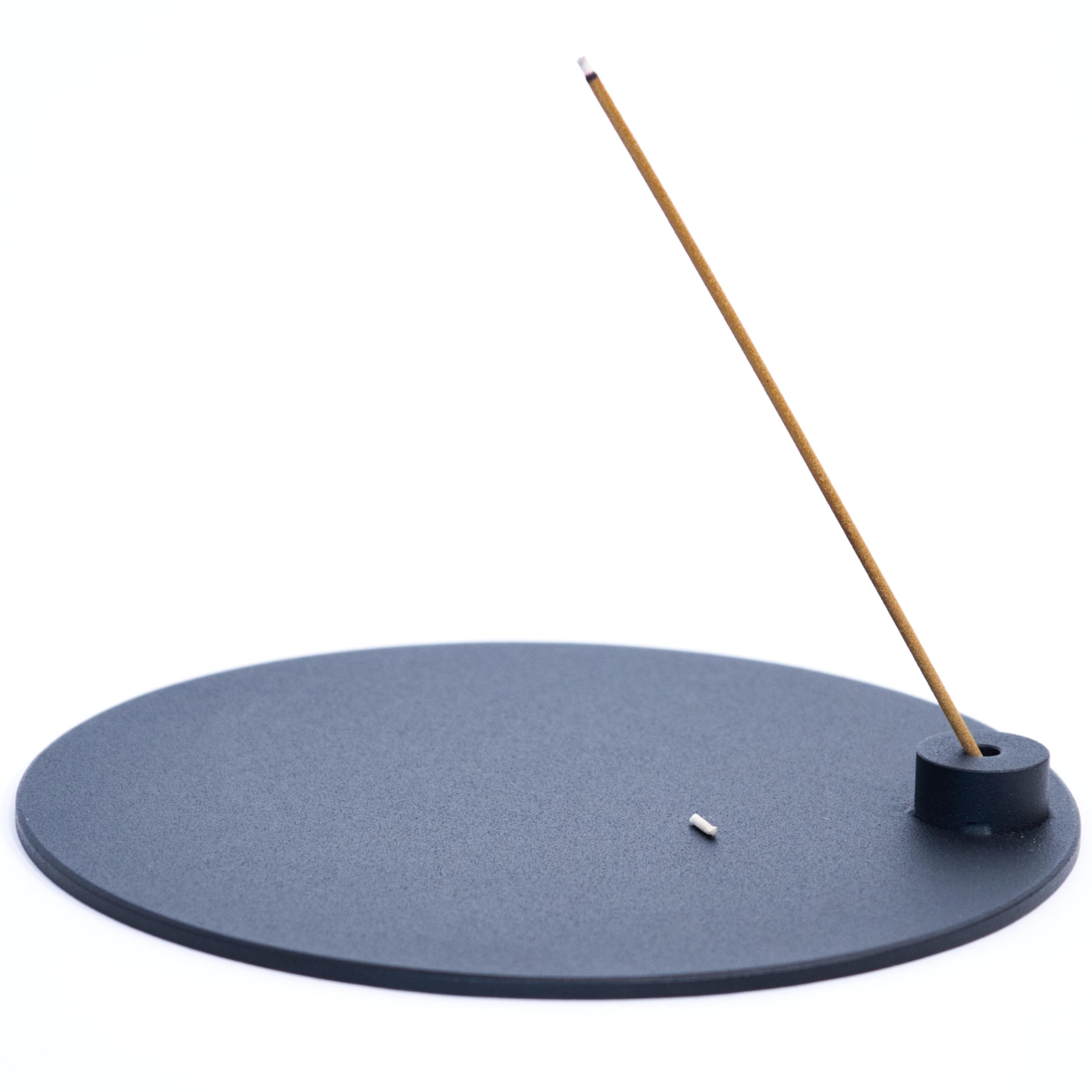 

MagoroLabo Incense Holder, Stylish, Spill-Proof, Horizontal, Metal, Black, Round, TETUTO ML-206, Made by Japanese Iron Artisans