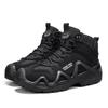 Men's Shoes Leather Surface Waterproof Running Shoes Wild Anti-collision Head Camp Shoes Climbing Mountaineering Rock Climbing