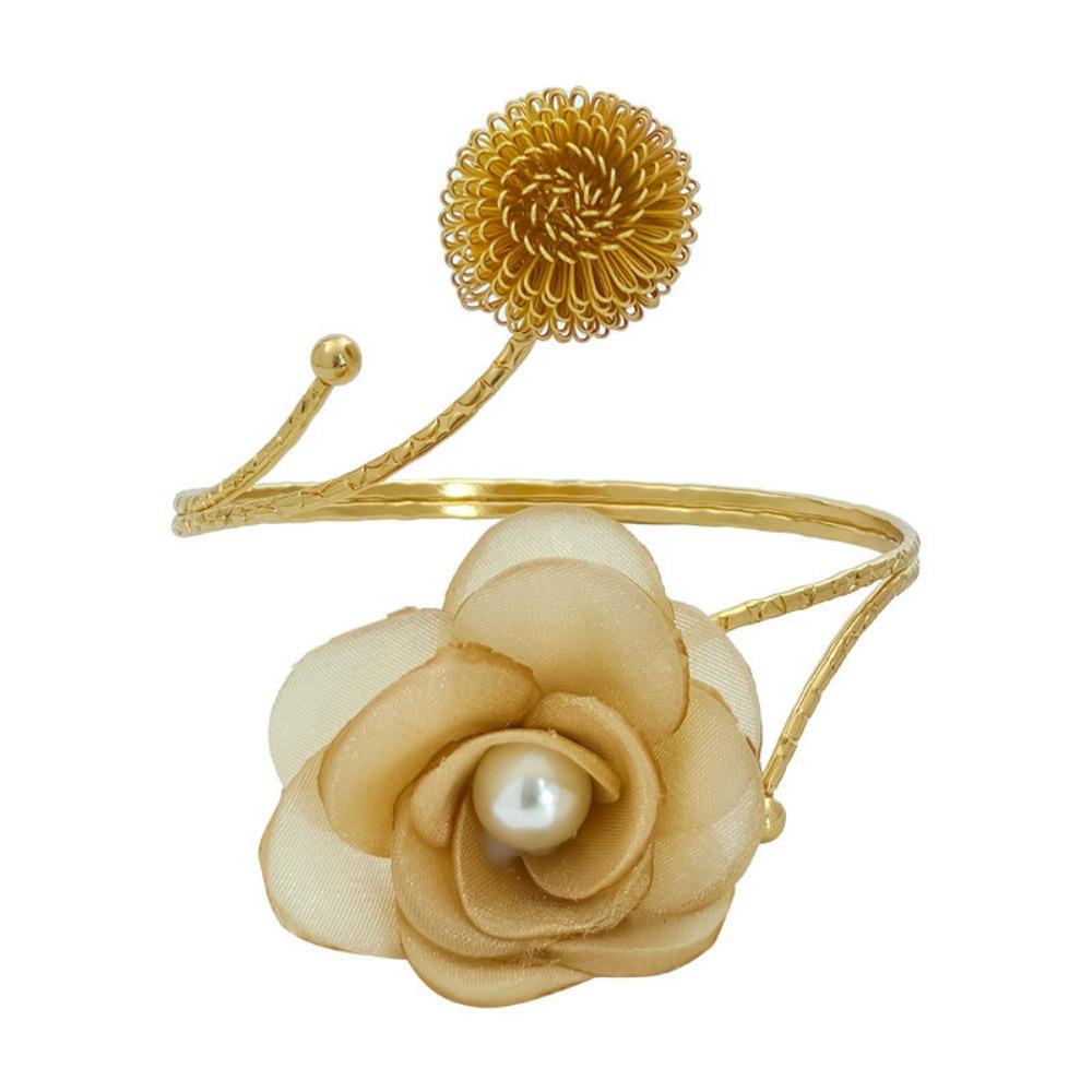 Modern Flower Curtain Straps Adjustable Metal Curtain Buckle Handmade Curtain Tieback