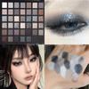 Smoked Eye Shadow Plate Pearlescent Shimmer Eyeshadow Matte Glitter Pigment Waterproof Long Lasting Eye Makeup 42 Colors