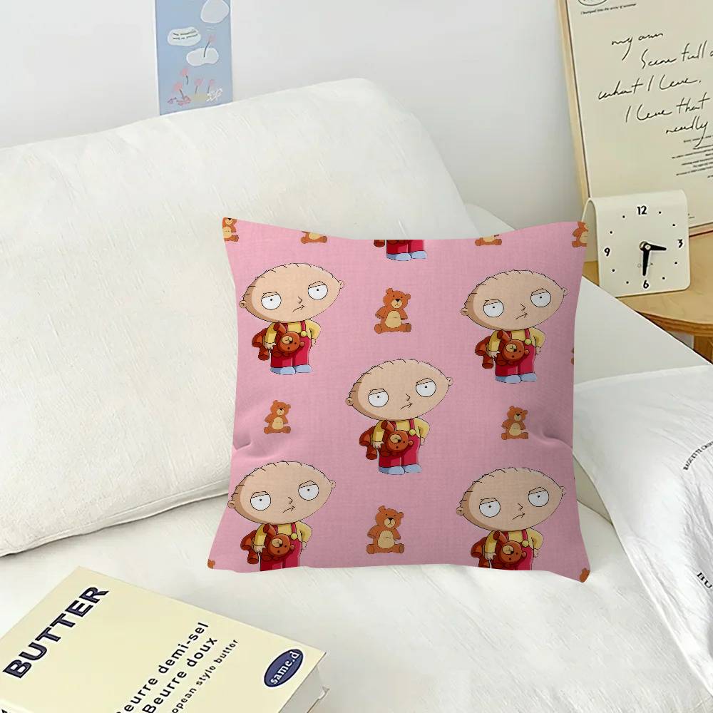 Cartoon Stewie cute fun Pillow Cover for Bedroom Room and Living Room Sofa Decorative Cushion Cover