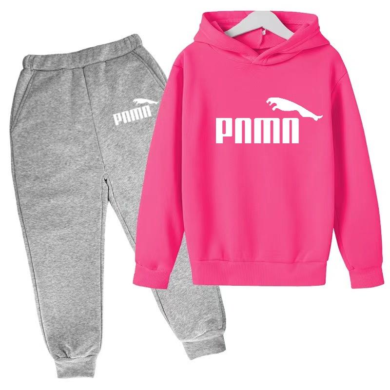 Kinder Herbst Winter Kleidung Hoodie Buchstaben Marke Pullover Jungen Mädchen 3-12 Jahre Sweatshirt+Hose Charmantes Freizeit Party Sport Set