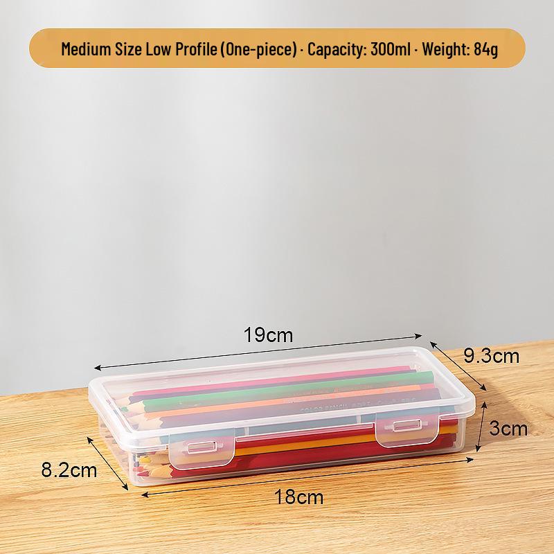 Transparent Flip-top Multi-functional Desk Organizer Box