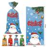 Cartoon, Four In One, Christmas Candy Packaging Bag, Santa Claus Gift Bag, Biscuit Flat Mouth Bag, OPP