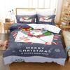 Merry Christmas Duvet Cover Christmas Graffiti Bedding Set Happy New Year Quilt Cover Holiday Gifts Bedroom Decoration