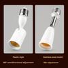 2Pieces E27 Male To Female Lights Bulb Adapter With 180 Degree Flexibility For Illumination Positioning