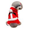 Pet Dog Clothes Santa Claus Design Size M Red Breathable Christmas Costume Party Dog Apparel Supplies Christmas Costume