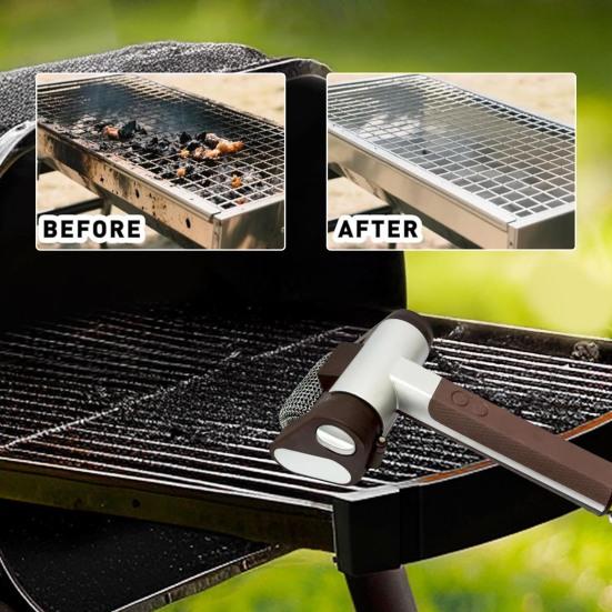 Electric Grill Cleaning Brush Cordless Grill Cleaner Rechargeable Heavy-duty Grill Brush Stainless Steel Grill Scrubber Tool
