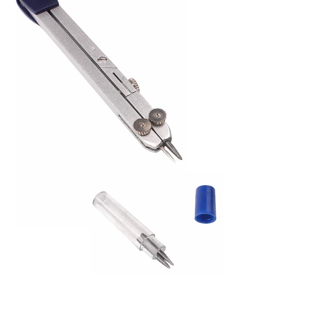 Profesjonalny cyrkiel metalowy Narzędzia kreślarskie z zapasem wkładów dla ucznia Matematyka Geometria Szkoła Biuro Artykuły piśmiennicze