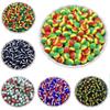 Creative Necklace Braclet Gift DIY Crafts Handmade Loose Beads For Jewelry Findings Flag Round 50Pcs 6mm Pendant