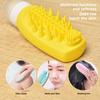 90ML 2-In-1 Silicone Travel Bottle with Shampoo Brush Leak Proof Reusable Lotion Conditioner Storage Bottle Portable Refillable Squeeze Empty