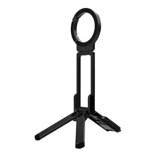 Magnetic Travel Phone Holder Portable Rotating Clip for Backpack & Selfie 5-in-1 Mode Foldable Phone Stand for Vlogging Live Streaming Adventure