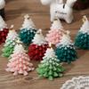 3D Christmas Tree Silicone Molds DIY Christmas Tree Scented Candle Soap Gypsum Crafts Resin Mold Christmas Gift Making Tools