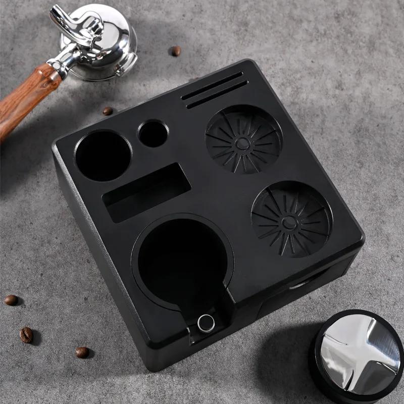 Kaffee-Tamper-Station 51mm 54mm 58mm Siebträgerhalter Ständer Matte für Delonghi Breville E61 Espressomaschinen Zubehör Barista Werkzeuge