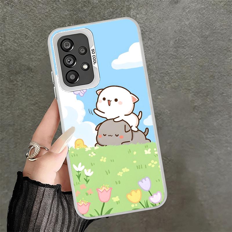 Cartoon Cute Peach Goma Shockproof Phone Case for Samsung A17 A16 A15 A14 A37 A57 A36 A56 A26 A35 A55 A25 A34 A54 A24 A13 A23 A3