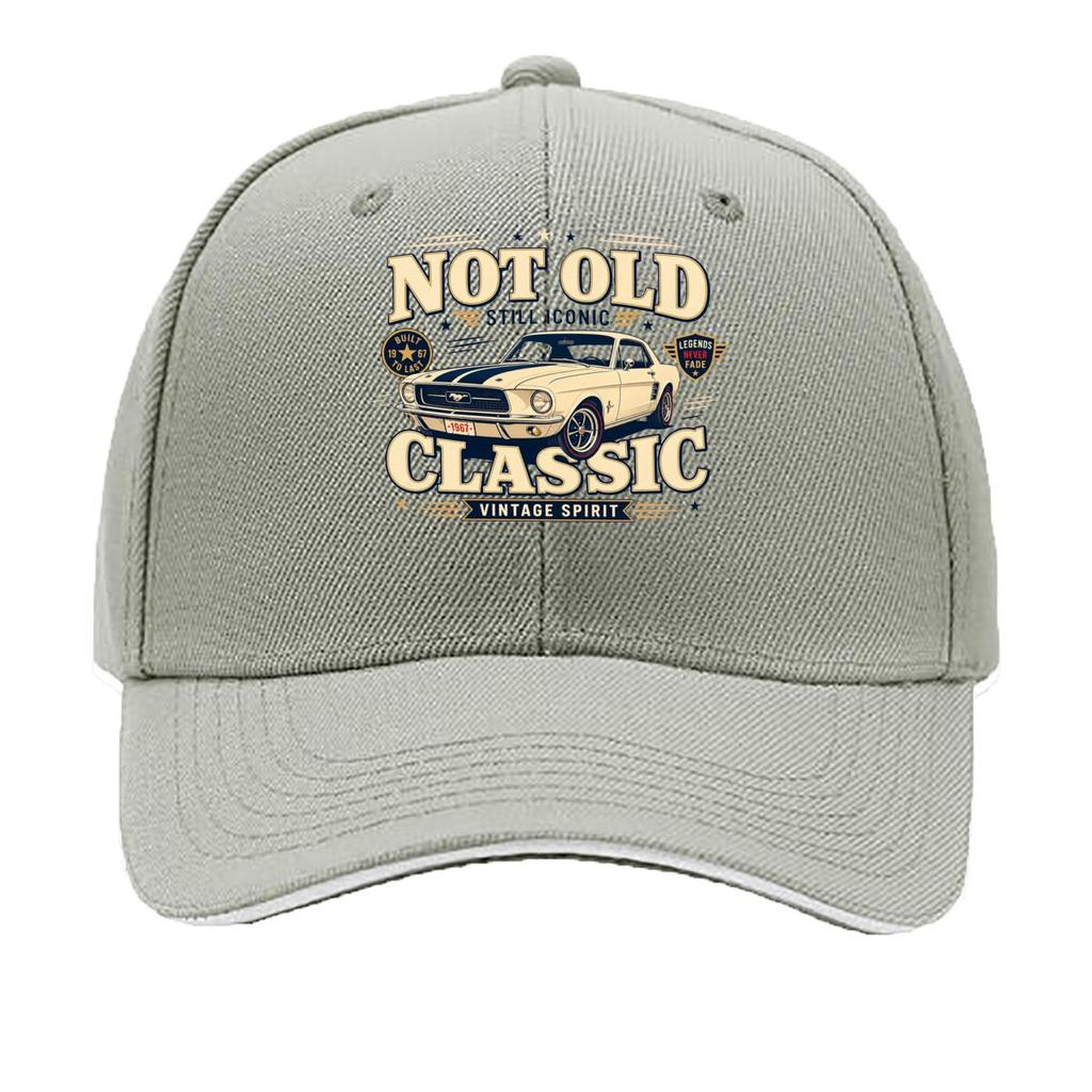 Vintage Car Lover Bold Slogan Design Sandwich Baseball Cap Sun Cap Outdoor Workouts Hat