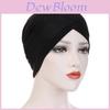 Knitted Turban Cap With Cross Front Style For Women Summer Winter Fashion