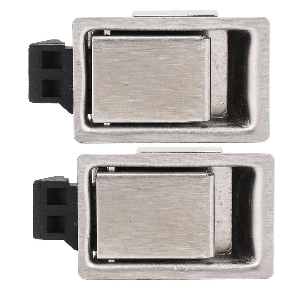 Pair of Toolbox Handle Latch Stainless Steel Flush Mount Fit Paddle Handle Latch for RV Boat Trailer
