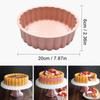 Silicone Cake Pan Round Air Fryer Oven Baking Pan Mold High Temperature Resistant Bread Toast Cake Mould