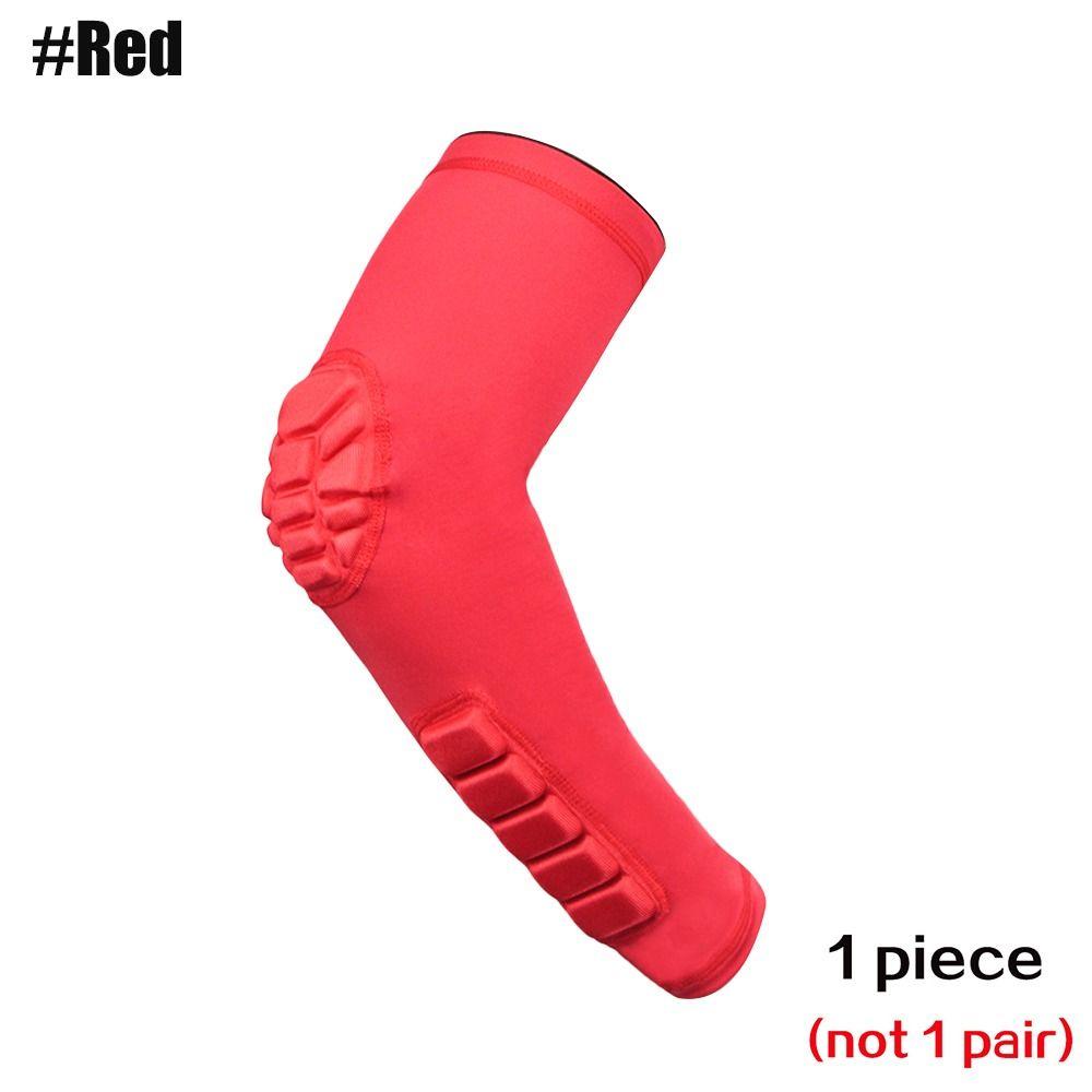 Durable Spandex Elbow Pads Elastic Black White Red Arm Sleeve Breathable Elbow Brace Unisex