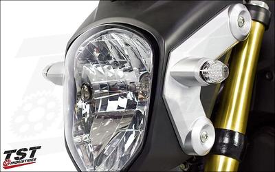 TST Grom (13-24) Dedicated Front LED Turn Signal with Dedicated Connector FLH01C (Clear)