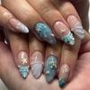 30 Cross-border Hot-selling Wearing Armor Summer Marine French Gradual Change Sea Turtle Star Almond Nail Art