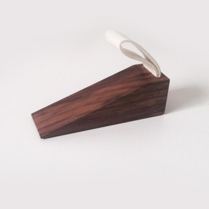 Nordic Solid Wood Door Stopper | Heightened Anti-Collision Plug for Bedroom | Movable Top Anti-Closing Bumper