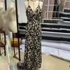 sleeveless strap Plus size sexy backless floral new in dresses for women casual long summer dress