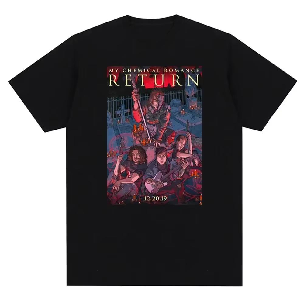 My Chemical Romance Mcr Band Men Women Cotton T-Shirt Printed Women T Shirt Casual Short Sleeve Tshirt Streetwear Trend Tee Tops