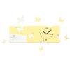 Modern horizontal Butterflies wall clock