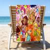 1pc W-Winx Club Beach Towel, Beach and Seaside Swimming Pool Equipment, Fashion Pattern, Rectangular, Travel Essentials