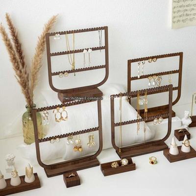 Vertical Earring Display Stand - Jewelry Shop Storage Rack for Art-Style Live Streaming