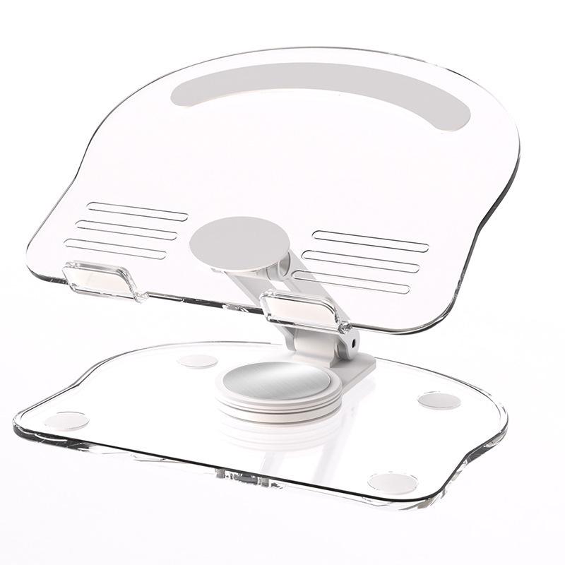 Foldable Rotatable Acrylic Tablet & Phone Stand with Cooling Base