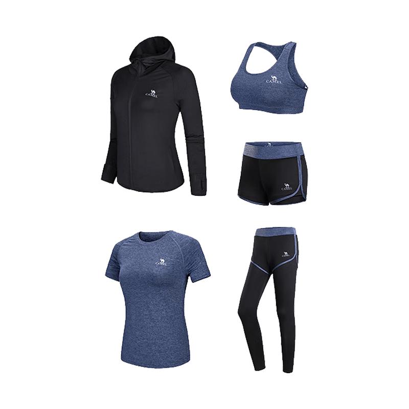 CAMEL Women s 5-Piece Yoga & Fitness Sportswear Set XXL