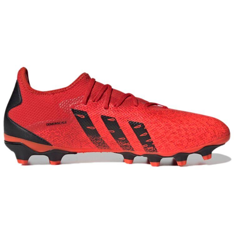 Adidas Predator Freak .3 Round Toe Lace-Up MG (Rubber Short Studs) Non-Slip Breathable Soccer Shoes Men Soccer Shoes Black GZ2824