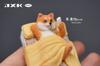 JXK Scale Bachelor Shiba Inu Miniature Dog Goodnight Shiba Magnetic Refrigerator Sleeping Dollhouse Mini Dog Resin Model Birthday Fully Assembled 1/6