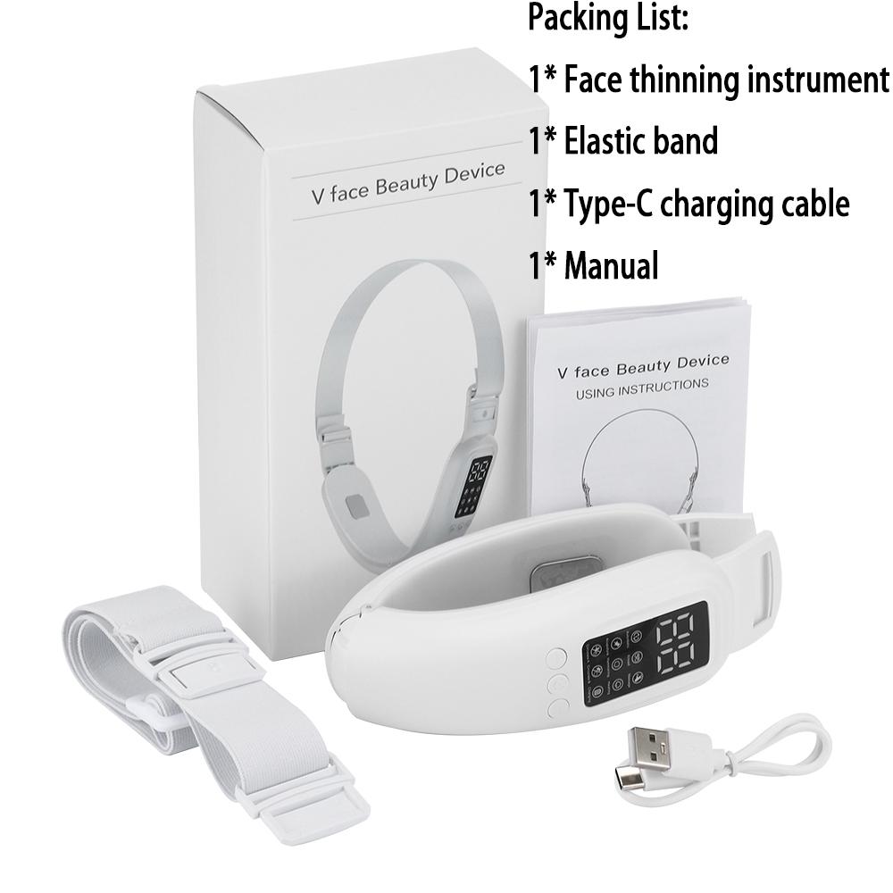 

V Face SPA Устройство для подтяжки лица Многофункциональный микроток Вибрация 42°C Горячий компресс Похудение Лифтинг Укрепление Подтяжка