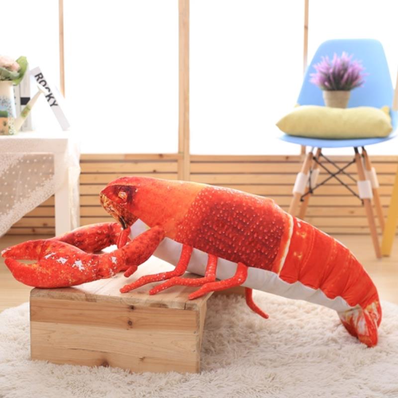 Lifelike Lobster Plush Toy Doll Stuffed Sea Animal lobster pillow Soft Toys Christmas Gift