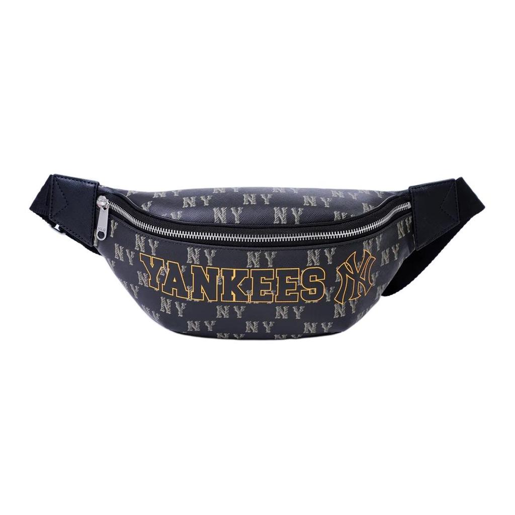 New MLB Artificial Leather Shoulder Bag, Crossbody Bag, Fanny Pack Regular Unisex Black 3AHSM094N-50BKS