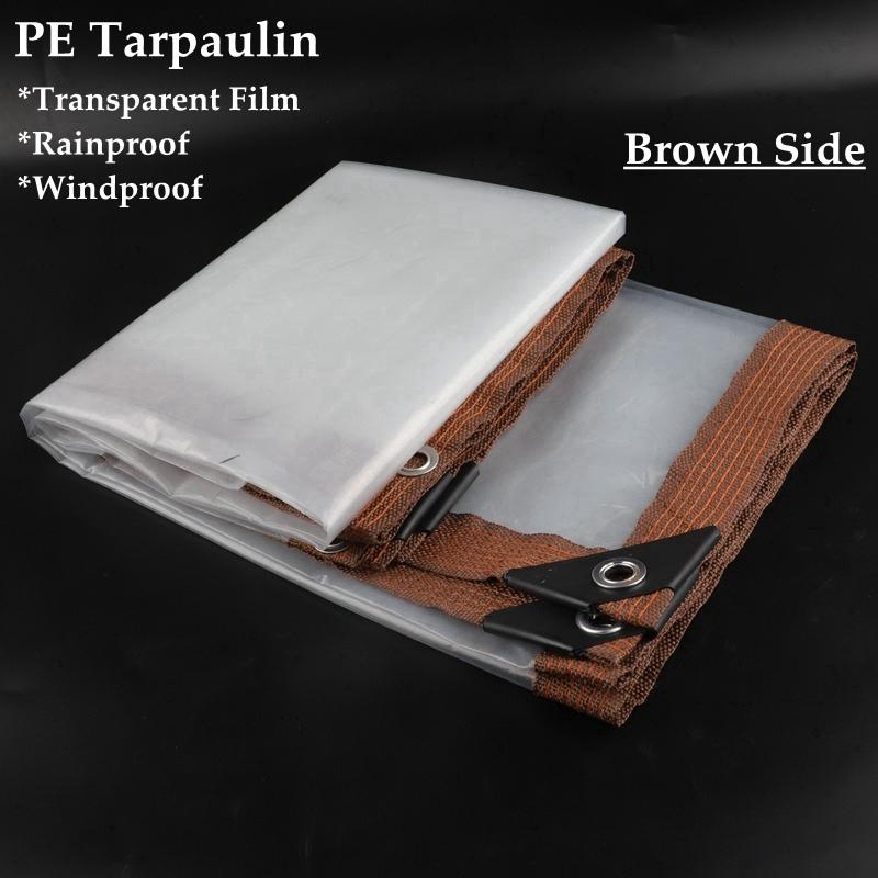 Upgraded Transparent PE Film Home Furniture Dustproof Shelter Balcony Succulent Plants Rainproof Cloth Keep Warm Light Tarpaulin