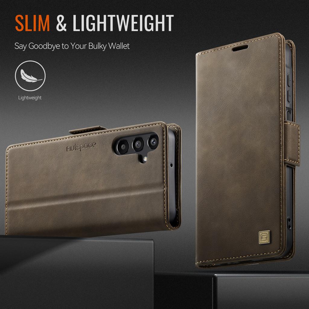 For Samsung Galaxy A17 4G/5G Wallet Case with Card Slots & Kickstand, 360° Protection Leather Case