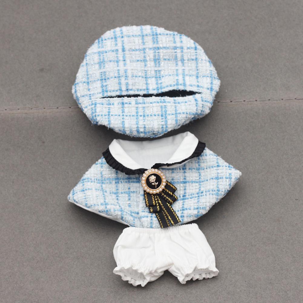 For 17cm Labubu Doll Clothes Fashion Clothes Hat Cape Doll Clothes Color Match Hoodies Dolls Accessories Cute Decoration Little Clothes