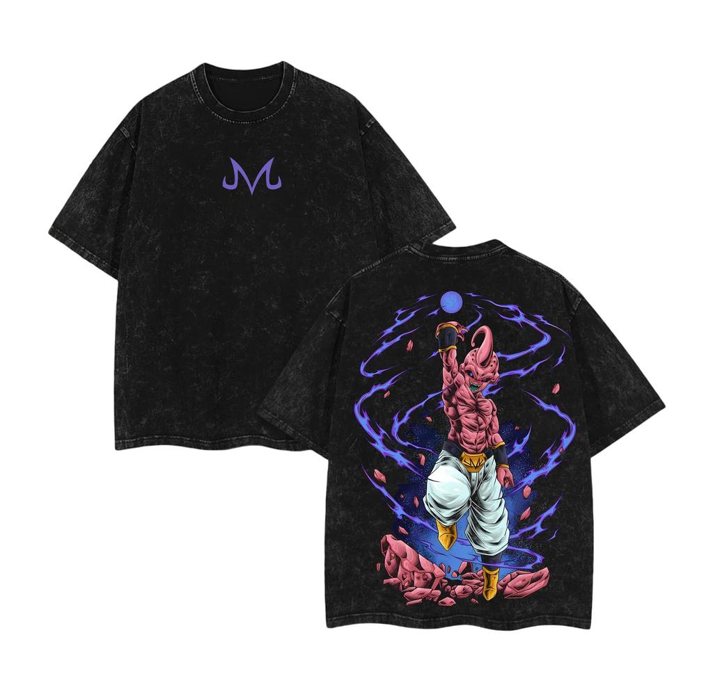 Japan Classic Anime Dragon Ball Graphic Print T-Shirt Men Women Streetwear Harajuku Fashion Retro Washed Cotton Summer New Tee Casual Oversized Top