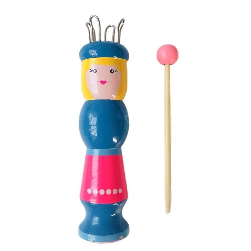 BEPAN Wooden Doll French Knitter Kids DIY Craft Knitting Tool Pom Pom Maker Yarn Set Handmade Supplies DIY Knitting