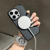 Luxury Carbon Fiber Pattern For Magsafe Matte Case For iPhone 16 15 14 Plus 13 12 Pro Max Magnetic Shockproof Bumper Armor Cover