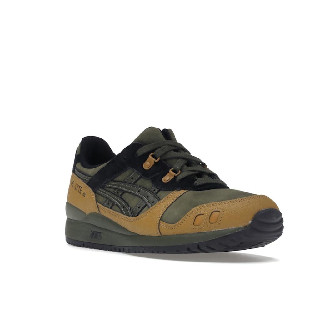 Asics Gel Lyte 3 Olive Tan Presidio Baskets Homme Vert Olive-Toile 1203A187-302